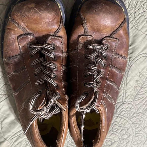 Dr. Martens Shoes - Dr. Martens Brown Leather Oxfords with Patina